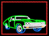 Custom Stock Car Blank Animated LED Sign 24" Tall x 31" Wide x 1" Deep