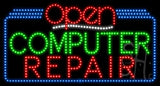 Computer Repair Open Animated LED Sign 20" Tall x 37" Wide x 1" Deep