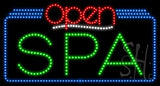 Spa Open Animated LED Sign 20" Tall x 37" Wide x 1" Deep