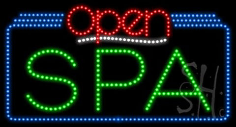 Spa Open Animated LED Sign 20