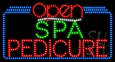 Spa Pedicure Open Animated LED Sign 20