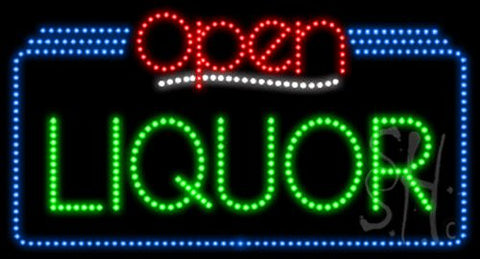 Liquor Open Animated LED Sign 20