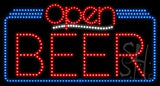 Beer Open Animated LED Sign 20" Tall x 37" Wide x 1" Deep
