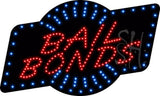 Bail Bonds Animated LED Sign 18" Tall x 30" Wide x 1" Deep