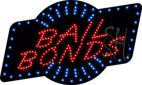Bail Bonds Animated LED Sign 18