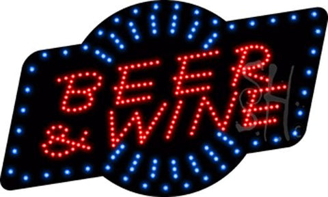 Beer and Wine Animated LED Sign 18