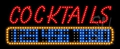Cocktals and Beer Animated LED Sign 13