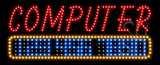 Computer Animated LED Sign 13" Tall x 32" Wide x 1" Deep