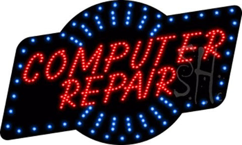 Computer Repair Animated LED Sign 18