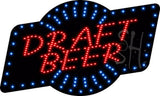 Draft Beer Animated LED Sign 18" Tall x 30" Wide x 1" Deep