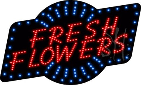 Fresh Flowers Animated LED Sign 18