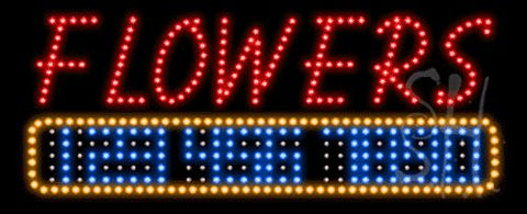 Flowers Animated LED Sign 13