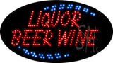 Liquor Beer Wine Animated LED Sign 15" Tall x 27" Wide x 1" Deep