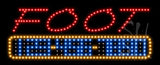 Foot Massage Animated LED Sign 13" Tall x 32" Wide x 1" Deep