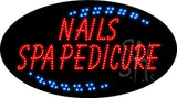 Nails Spa Pedicure Animated LED Sign 15" Tall x 27" Wide x 1" Deep