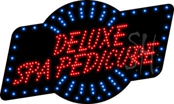 Deluxe Spa Pedicure Animated LED Sign 18