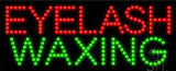 Eyelash Waxing LED Sign 11" Tall x 27" Wide x 1" Deep