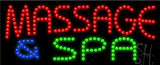Massage and Spa LED Sign 11" Tall x 27" Wide x 1" Deep