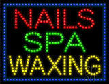 Nails Spa Waxing LED Sign 20" Tall x 26" Wide x 1" Deep