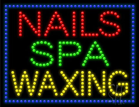 Nails Spa Waxing LED Sign 20