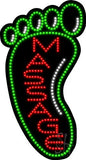 Foot Massage LED Sign 37" Tall x 20" Wide x 1" Deep