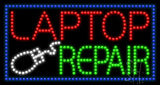 Laptop Repair LED Sign 17" Tall x 32" Wide x 1" Deep