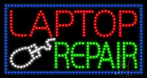 Laptop Repair LED Sign 17