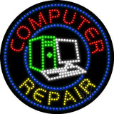 Computer Repair LED Sign 26" Tall x 26" Wide x 1" Deep