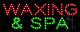 Waxing And Spa LED Sign 8" Tall x 20" Wide x 1" Deep