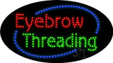 Eyebrow Threading LED Sign 15" Tall x 27" Wide x 1" Deep