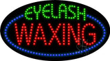 Eyelash Waxing LED Sign 15" Tall x 27" Wide x 1" Deep