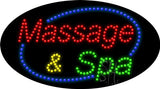 Massage and Spa LED Sign 15" Tall x 27" Wide x 1" Deep