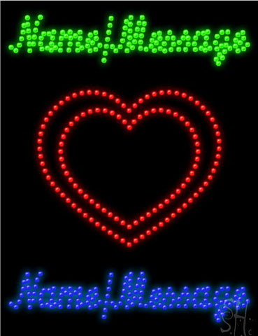 Custom Heart LED Sign 26