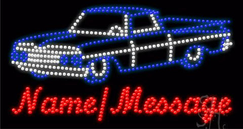 Custom Car 4 LED Sign 17