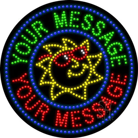 Custom Sun LED Sign 26