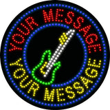 Custom Guitar LED Sign 26" Tall x 26" Wide x 1" Deep