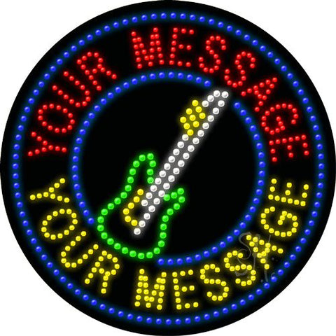 Custom Guitar LED Sign 26