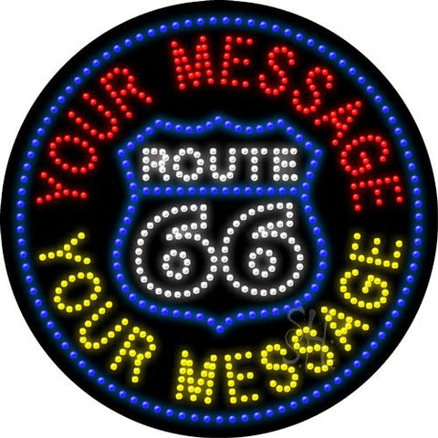 Custom Route 66 LED Sign 26