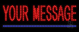 Custom Blue Line Sign 11" Tall x 27" Wide x 1" Deep