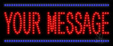 Custom Blue Lines Led Sign 11" Tall x 27" Wide x 1" Deep