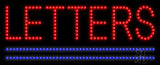 Custom Double Line Led Sign 11" Tall x 27" Wide x 1" Deep