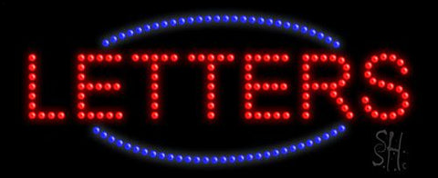 Custom Blue Decostyle Led Sign 11