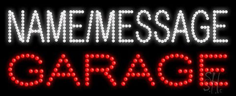 Custom Red Garage Led Sign 11