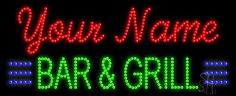 Custom Green Bar And Grill Led Sign 11