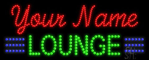 Custom Green Lounge Led Sign 11