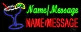 Custom Margarita Glass Led Sign 11" Tall x 27" Wide x 1" Deep
