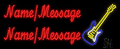 Custom Electric Guitar Led Sign 11