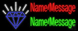 Custom Diamond Led Sign 11" Tall x 27" Wide x 1" Deep