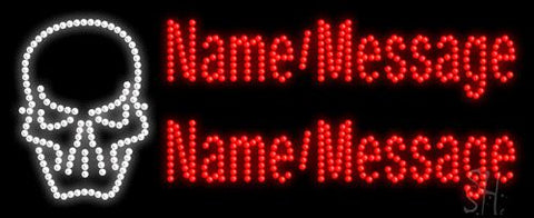 Custom Skull Led Sign 11