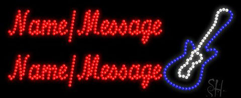 Custom Guitar Led Sign 11